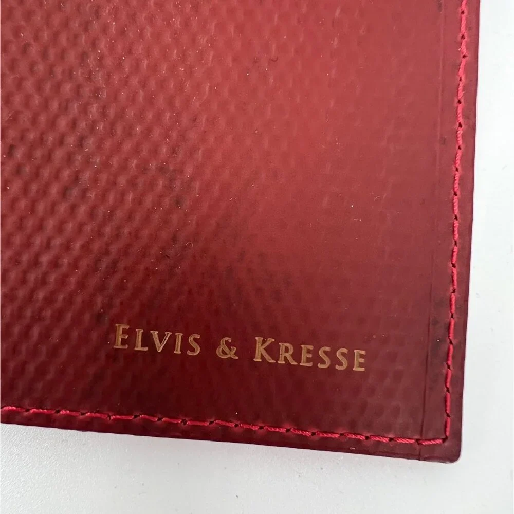 Elvis & Kresse Sustainable Travel Wallet‎ Upcycled British Fire Hose Red